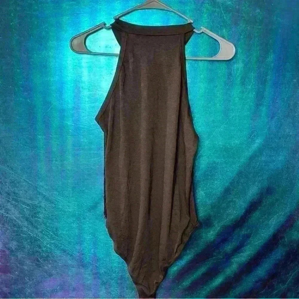 Brown Fringe body suit NEW WITH TAGS - Picture 2 of 3